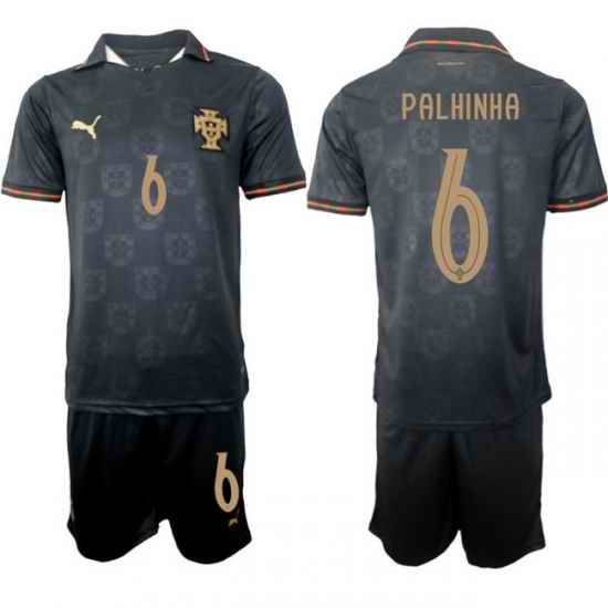 Portugal 2026 FIFA World Cup Soccer Jersey Black #6 PALHINHA